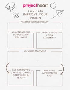 Activity: Your 3Ts Improve Your Vision Student Worksheet
